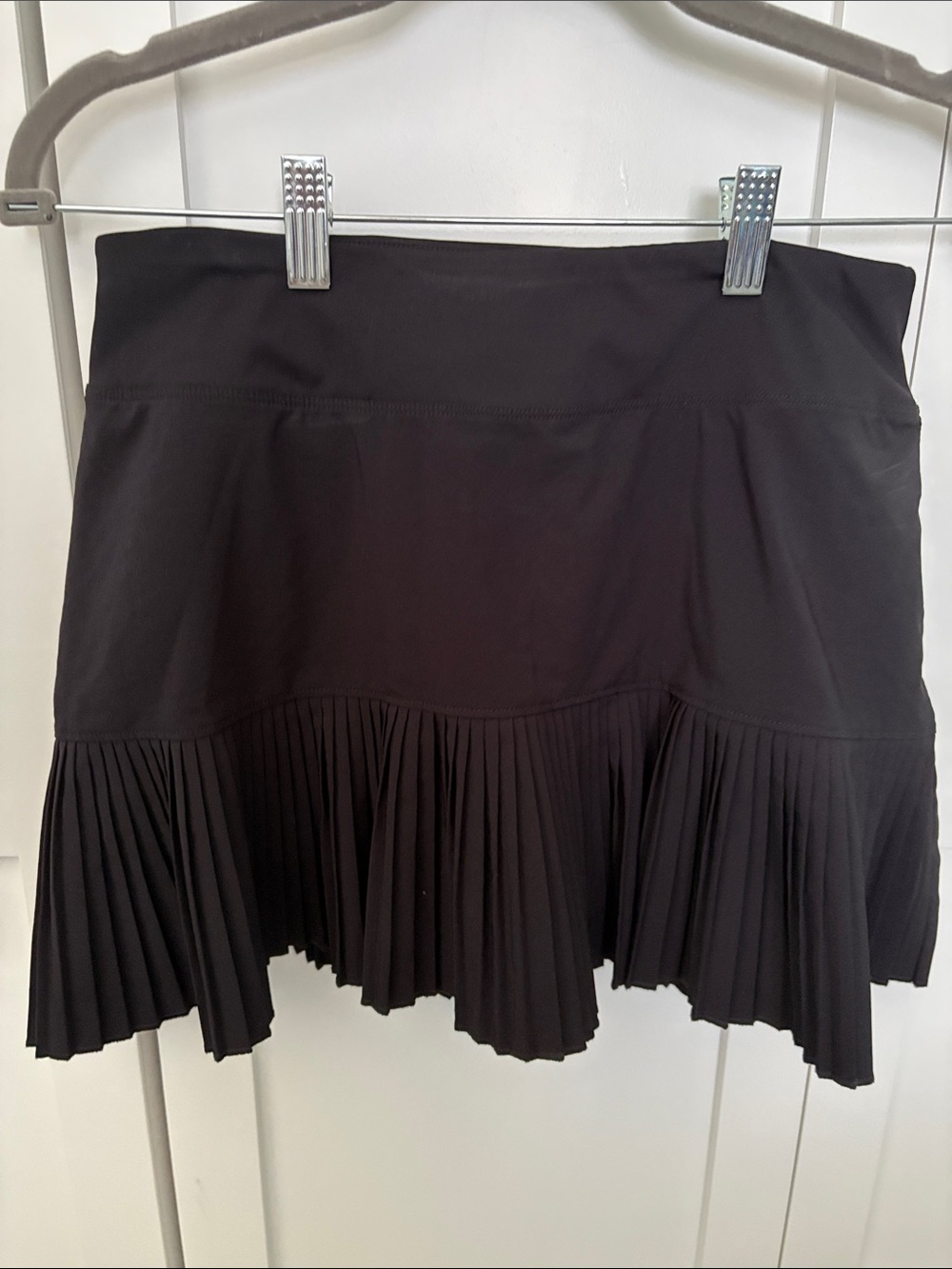 Black Pleated Mini Skort